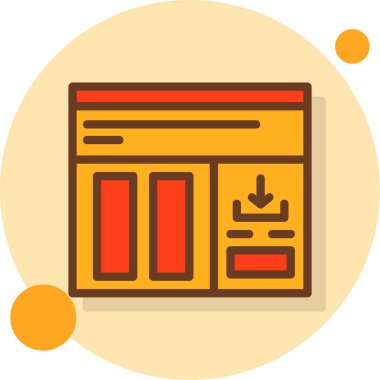 Web tasarımı. Web simgesi