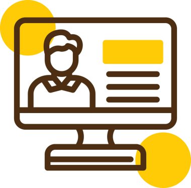 Çevrimiçi Öğrenme. Web simgesi