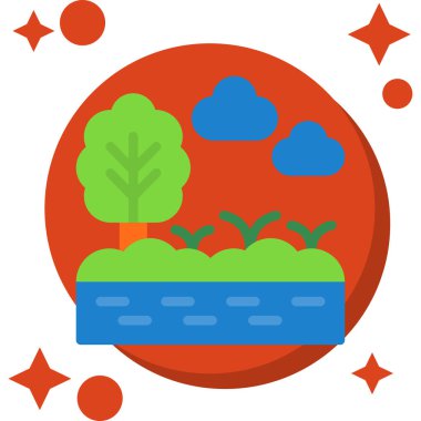 Bitki. Web simgesi basit tasarım