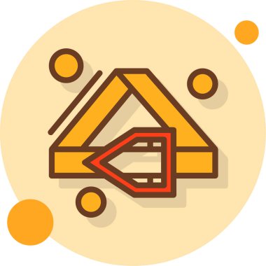 Yapı ikonu, vektör illüstrasyonu, inşaat