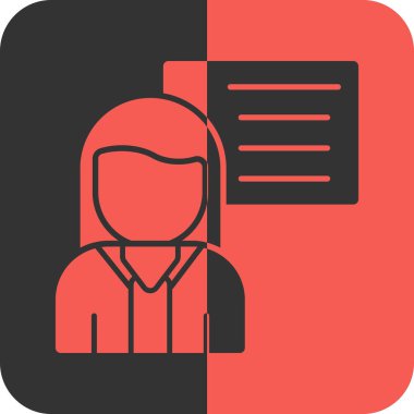 İş adamları düz simge, vektör, illüstrasyon