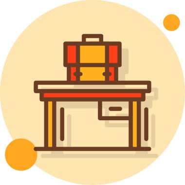 Çanta. Web simgesi basit illüstrasyon