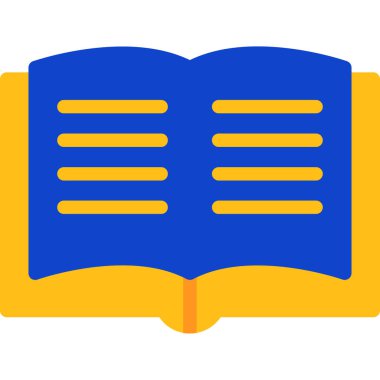 kitap simgesi, vektör illüstrasyonu