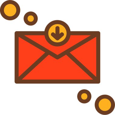 e-posta simgesi doldurulmuş - ana hatlar biçimi