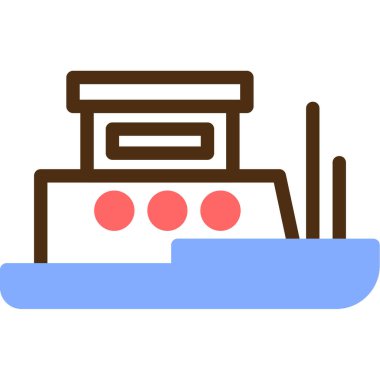 Fabrika. Web simgesi basit illüstrasyon