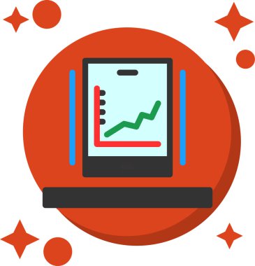 Grafik simgesine sahip bilgisayar