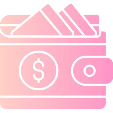 Para için. Web simgesi basit illüstrasyon