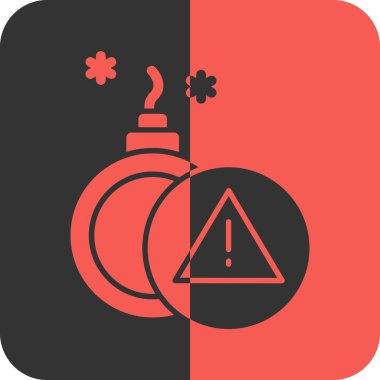 bomba simgesi, vektör illüstrasyonu