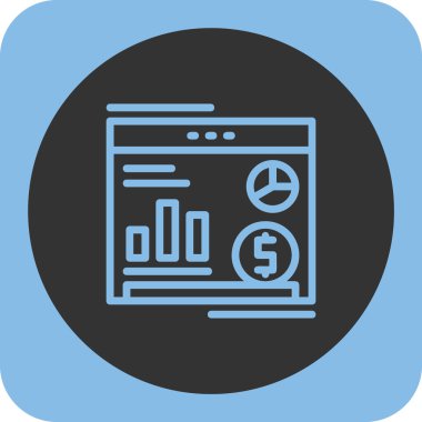 İş ve finans ikonu parasının vektör illüstrasyonu