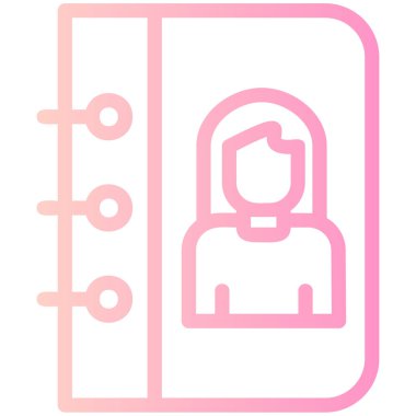 Kadın simge vektör çizim