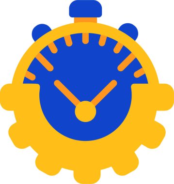 Saat. Web simgesi basit illüstrasyon