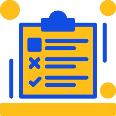 Liste. Web simgesi basit illüstrasyon