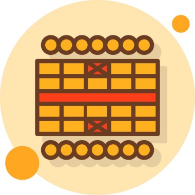 Moda tarzında çikolata şekeri simgesi