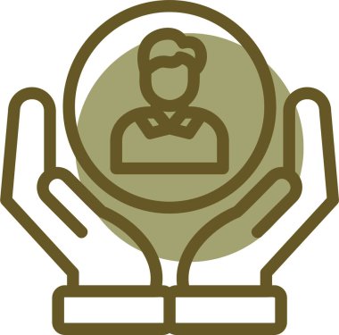 Elinde bardak olan bir kadının vektör çizimi