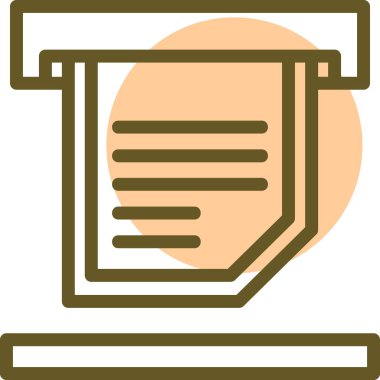 Dosya. Web simgesi basit illüstrasyon