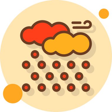 Bulut. Web simgesi basit illüstrasyon