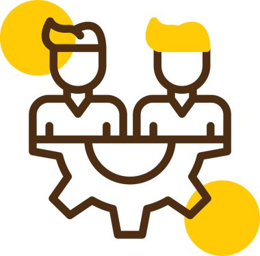 Bir çift. Web simgesi basit illüstrasyon