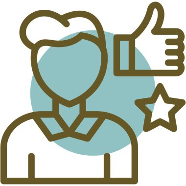 Başparmağını kaldır. Basit resimleme