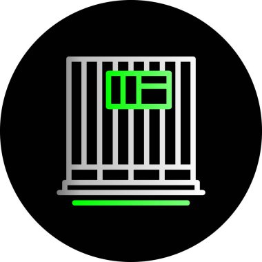  düz bilgisayar vektör simgesi