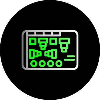 vektör bilgisayar simgesi, vektör illüstrasyonu