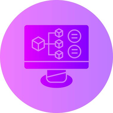 Veri. Web simgesi basit illüstrasyon