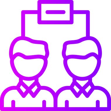 Takım web simgesi, basit vektör illüstrasyonu