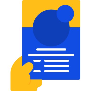 Belge. Web simgesi basit illüstrasyon