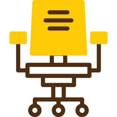 Sandalye. Web simgesi basit tasarım