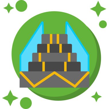 yapı inşaat simgesinin ana hatları doludur.