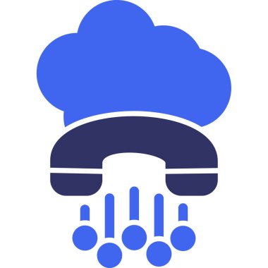 Bulut. Web simgesi basit illüstrasyon