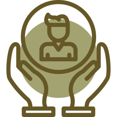 Miğferli bir adamın vektör simgesi