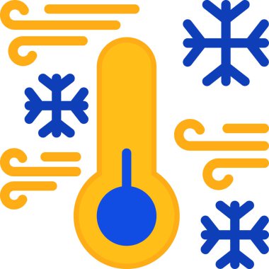 Soğuk soğuk ikonu kış kategorisinde