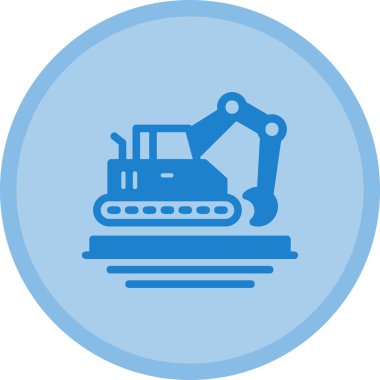 Düz moda robot simgesinin vektör illüstrasyonu.