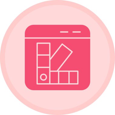 Bir tablet simgesinin vektör illüstrasyonu