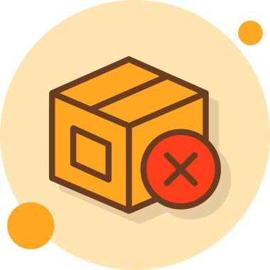 kutu simgesi vektör illüstrasyonu