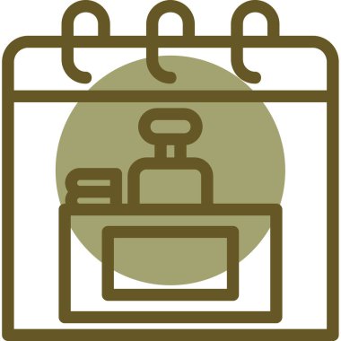 Takvim. Web simgesi basit illüstrasyon