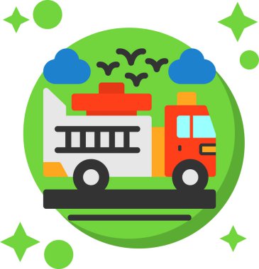 Uzun gölgeli otobüs düz simgesi, 10 Pound