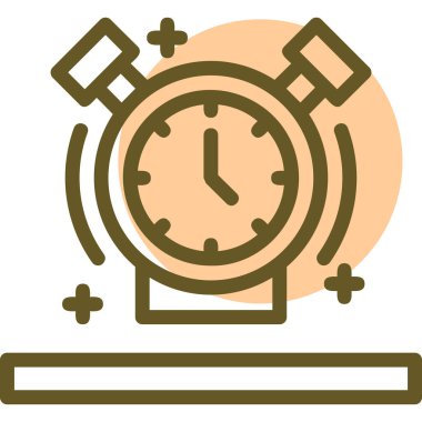 Saat simgesi vektör illüstrasyonu