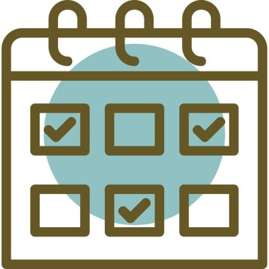 kontrol listesi simgesi vektör illüstrasyonu