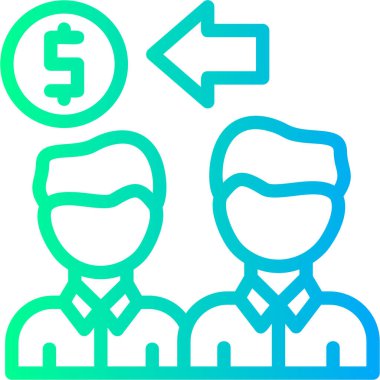 Dolar simgesi vektör illüstrasyonu