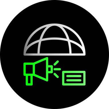 Modern bir simgenin vektör illüstrasyonu