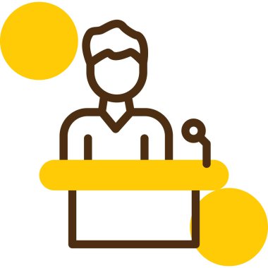 Bir insan simgesinin vektör illüstrasyonu