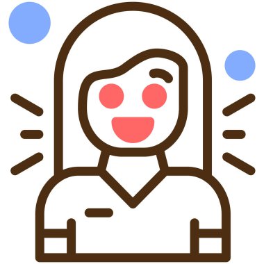 avatar. Web simgesi basit illüstrasyon