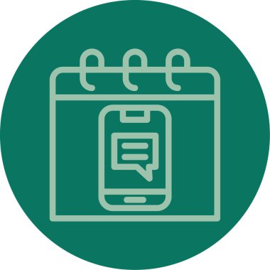 Vektör illüstrasyonu, telefon simgesi arkaplanı