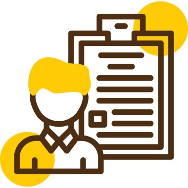 iş adamı simgesi, vektör illüstrasyonu