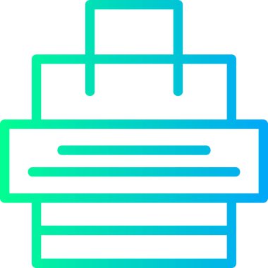 kutu teslim paketi simgesi - taslak biçimi