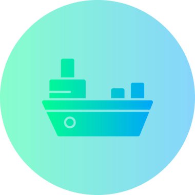 Gemi simgesinin vektör illüstrasyonu