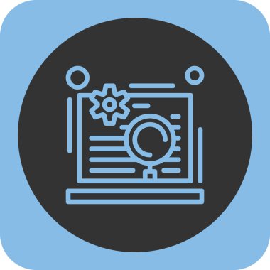 seo modern simgesinin vektör illüstrasyonu