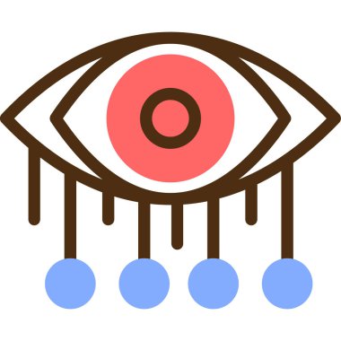 Göz Ağı simgesi, vektör illüstrasyonu