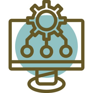 seo modern simgesinin vektör illüstrasyonu